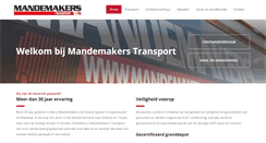 Desktop Screenshot of mandemakerstransport.nl